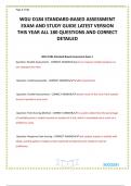 WGU D184 STANDARD-BASED ASSESSMENT EXAM AND STUDY GUIDE LATEST VERSION THIS YEAR ALL 180 QUESTIONS AND CORRECT DETAILED