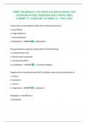 PEBC PHARMACY TECHNICIAN QUESTIONS AND ANSWERS WITH VERIFIED SOLUTIONS 100&percnt; CORRECT &vert; ALREADY SCORED A&plus; &vert; NEW 2025