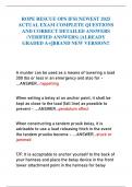ROPE RESCUE OPS IFSI NEWEST 2025 ACTUAL EXAM COMPLETE QUESTIONS AND CORRECT DETAILED ANSWERS &lpar;VERIFIED ANSWERS&rpar; &vert;ALREADY GRADED A&plus;&vert;&vert;BRAND NEW VERSION&excl;&excl;