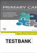 TEST BANK FOR PRIMARY CARE 6TH EDITION BY BUTTARO WITH COMPLETE SOLUTION GUIDE