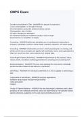 CMPC Exam questions and answers