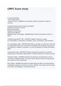 CMPC Exam study questions aCMPC Exam study questions and answersnd answers
