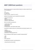 ASET CNIM Exam questions and answers