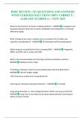 PEBC REVIEW &vert; 523 QUESTIONS AND ANSWERS WITH VERIFIED SOLUTIONS 100&percnt; CORRECT &vert; ALREADY SCORED A&plus; &vert; NEW 2025