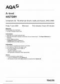 AQA A LEVEL HISTORY COMPONENT 2q QUESTION PAPER 2024 &lpar;7042&sol;2q&rpar;