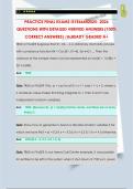 PRACTICE FINAL EXAMS ISYE66442025- 2026  QUESTIONS WITH DETAILED VERIFIED ANSWERS &lpar;100&percnt;  CORRECT ANSWERS&rpar; &sol;ALREADY GRADED A