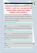 JARVIS HEALTH ASSESSMENT PRACTICE QUESTIONS&colon;  CHAPTERS 1&comma; 4&comma; AND 8 2025- 2026 QUESTIONS WITH  DETAILED VERIFIED ANSWERS &lpar;100&percnt; CORRECT  ANSWERS&rpar; &sol;ALREADY GRADED A&plus;