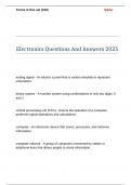 Electronics Questions And Answers 2025