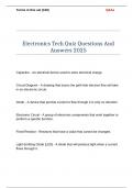 Electronics Tech Quiz Questions And Answers 2025