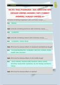 NR 293&colon; FINAL PHARM2025- 2026 QUESTIONS WITH  DETAILED VERIFIED ANSWERS &lpar;100&percnt; CORRECT  ANSWERS&rpar; &sol;ALREADY GRADED A&plus;