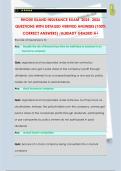 RHODE ISLAND INSURANCE EXAM 2025- 2026  QUESTIONS WITH DETAILED VERIFIED ANSWERS &lpar;100&percnt;  CORRECT ANSWERS&rpar; &sol;ALREADY GRADED A&plus;
