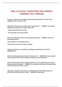 AEB 3133 EXAM 1 QUESTIONS AND CORRECT ANSWERS 100&percnt; VERIFIED