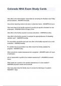 Colorado NHA Exam Study Cards questions and answers