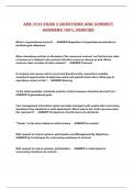 AEB 3133 EXAM 3 QUESTIONS AND CORRECT ANSWERS 100&percnt; VERIFIED
