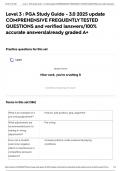 Level 3 &colon; PGA Study Guide - 3&period;0 2025 update COMPREHENSIVE FREQUENTLY TESTED QUESTIONS and verified &vert;answers&sol;100&percnt; accurate answers&vert;already graded A&plus;