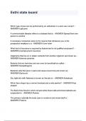 Esthi state board questions and answers