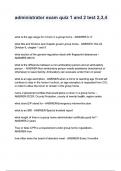 administrator exam quiz 1 and 2 test 2&comma;3&comma;4 questions and answers