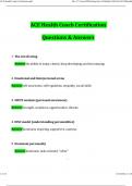 ACE Health Coach Certification Exam Latest 2025 Questions and Answers &lpar;2025 &sol; 2026&rpar; &lpar;Verified Answers&rpar;