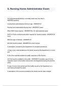 IL Nursing Home Administrator Exam questions and answers&period;