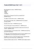 Federal NAB Exam Set 1 of 4 questions and answers