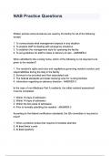 NAB Practice Questions and answers