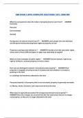 AEB EXAM 3 WITH COMPLETE SOLUTIONS 100&percnt; VERIFIED