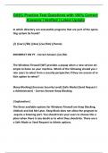 GSEC Practice Test Questions with 100&percnt; Correct Answers &vert; Verified &vert; Latest Update