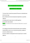 Cat 3 Pesticide Practice TN Latest 2026 Questions and Answers &lpar;2026 &sol; 2027&rpar; &lpar;Verified Answers&rpar;