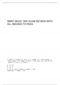 NBRC Mock TMC Exam Review