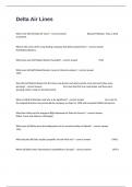 Delta Air Lines Pre-course  Study Actual Questions And Correct Answers Graded A&plus;&period;
