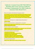 Guidewire Associate Exam 2025 With 300 Prep  Questions and Correct Answers&sol; Guidewire  Developer Fundamentals Test 2025&sol; Guidewire  Insurance Suite &lpar;Brand New&excl;&rpar;