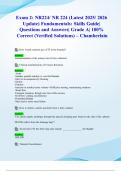 Exam 2&colon; NR224&sol; NR 224 &lpar;Latest 2025&sol; 2026 Update&rpar; Fundamentals&colon; Skills Guide&vert; Questions and Answers&vert; Grade A&vert; 100&percnt; Correct &lpar;Verified Solutions&rpar; &ndash; Chamberlain