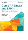 Test Bank for Solution Manual for Linux and Lpic-1  CompTIA Linux&plus; Guide to Linux Certification