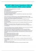 ETS MFT MBA Exam Questions With All Correct Answers 2025 Latest Update