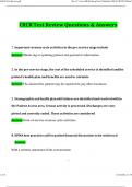 CRCR Test Review Latest 2025 Questions and Answers &lpar;2025 &sol; 2026&rpar; &lpar;Verified Answers&rpar;