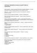 ASPHALT BINDERS &lpar;EXAM 2&rpar; QUESTIONS & ANSWERS