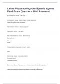Lehne Pharmacology Antilipemic Agents Final Exam Questions Well Answered&period;