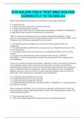 ETS MAJOR FIELD TEST MBA SOLVED CORRECTLY TO SCORE A&plus;