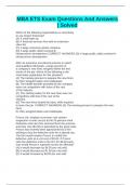 MBA ETS Exam Questions And Answers &vert; Solved