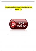 Portage Learning BIOD171 Microbiology Lab Exams 1-9 
