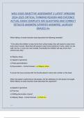 WGU D265 OBJECTIVE ASSESSMENT 2 LATEST 2025 TEST BANK&vert; CRITICAL THINKING REASON AND EVIDENCE  OA EXAM WITH COMPLETE 300 QUESTIONS AND CORRECT DETAILED ANSWERS &lpar;VERIFIED ANSWERS&rpar; GRADED A&plus;&vert;&vert; BRAND NEW&excl;&excl;