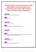 PRN1178&sol; PRN 1178 Exam 2 &lpar; 2024&sol; 2025 Update&rpar; Client-Centered Care II&vert; Complete Guide with Questions and Verified Answers&vert; All Modules &vert; 100&percnt; Correct&vert; A Grade - Rasmussen