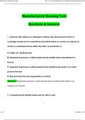Manufactured Housing Test Latest 2026 Questions and Answers &lpar;2026 &sol; 2027&rpar; &lpar;Verified Answers&rpar;