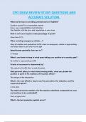 CPO EXAM REVIEW STUDY QUESTIONS AND  ACCURATE SOLUTION&period;