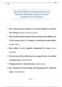 BIO 252 &ndash; Final Exam Questions with Verified Answers &lpar;Complete & Accurate&rpar;