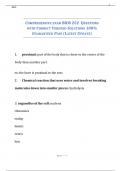 COMPREHENSIVE EXAM BIOS 252  QUESTIONS WITH CORRECT VERIFIED SOLUTIONS 100&percnt; GUARANTEED PASS &lpar;LATEST UPDATE&rpar;