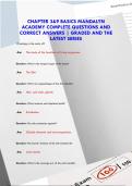 CHAPTER 3&9 BASICS MANDALYN  ACADEMY COMPLETE QUESTIONS AND  CORRECT ANSWERS &vert; GRADED AND THE  LATEST SERIES