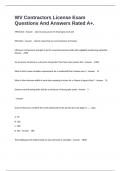 WV Contractors License Exam Questions And Answers Rated A&plus;&period;