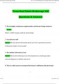 Texas Real Estate Brokerage SAE Exam 2025 Questions and Answers &lpar;2025 &sol; 2026&rpar; &lpar;Verified Answers&rpar;