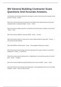 WV General Building Contractor Exam Questions And Accurate Answers&period;